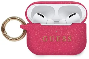 GUESS Etui GUESS Silicone do Apple AirPods Pro Fuksja GUACAPSILGLFU - Pudełka i akcesoria na płyty CD - miniaturka - grafika 2