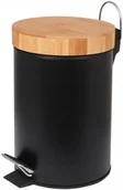 Kosze na śmieci - FENIKS Do Pokoju Biurowy Z Pedałem Czarny - miniaturka - grafika 1