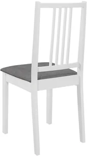 vidaXL 5-częściowy zestaw mebli do jadalni, MDF, biały - Stoły z krzesłami - miniaturka - grafika 8