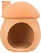 Akcesoria dla gryzoni - Trixie Domek ceramiczny do klatki, dla myszy/chomików, terakota, 11x11cm - miniaturka - grafika 1