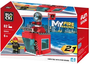 Klocki Blocki Straż pożarna 2w1 82 elementów Klocki Blocki - Klocki - miniaturka - grafika 2