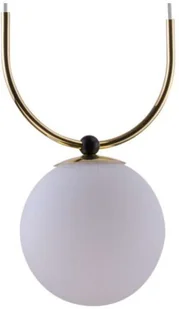 Amplex LAMPA wisząca BALOS 0409 industrialna OPRAWA szklana kula ball zwis loftowy biała złota 0409 - Lampy sufitowe Amplex LAMPA wisząca BALOS 0409 industrialna OPRAWA szklana kula ball zwis loftowy biała złota 0409 - Lampy sufitowe - miniaturka - grafika 2