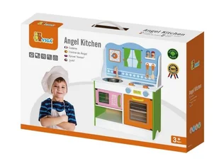 VIGA Drwniana Kuchnia do zabawy ANGEL z akcesoriami 50958 - Zabawki AGD VIGA Drwniana Kuchnia do zabawy ANGEL z akcesoriami 50958 - Zabawki AGD - miniaturka - grafika 2