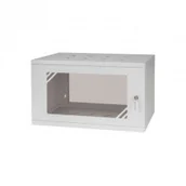 Szafy rack - STALFLEX Szafa Rack 19" 6U 350mm Szara Szkło Stalflex RACK-19-6U-350-SZ - miniaturka - grafika 1