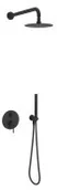 Stelaże i zestawy podtynkowe do WC - EXCELLENT AREX.SET.1245BL PI Zestaw Prysznic-Wanna P/T Czarny - miniaturka - grafika 1