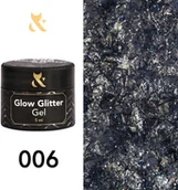 Lakiery hybrydowe - POLISH STANDART SP ZOO Lakier hybrydowy F.O.X Glow Glitter Gel 006 - miniaturka - grafika 1