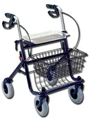 Akcesoria do telefonów stacjonarnych - GIMA gima 43142 rollator, 4 Kółka, 12,5 kg, maksymalne obciążenie 100 kg, niebieski 43142 - miniaturka - grafika 1