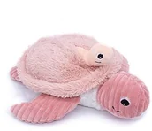 Maskotki i pluszaki - Deglingos LES DÉGLINGOS Ptipotos by les Pluszowe Sauvenou the Turtle Mama i Jej dziecko - Oryginalna wkładka - Idealna miękka bluza - różowy 73501 - miniaturka - grafika 1