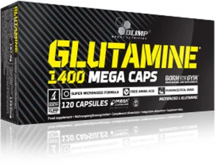 OLIMP LABORATORIES Olimp Glutamine 1400 Mega Caps 120 kapsułek - Płyny micelarne OLIMP LABORATORIES Olimp Glutamine 1400 Mega Caps 120 kapsułek - Płyny micelarne - miniaturka - grafika 1