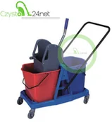 Wózki serwisowe - CEG Wózek do sprzątania dwuwiaderkowy 2x25L z tworzywa/plastik - miniaturka - grafika 1