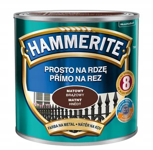 Hammerite Hammerite Emalia antykorozyjna brązowa matowa 250 ml - Emalie - miniaturka - grafika 2