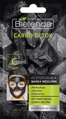 Maseczki do twarzy - Bielenda Carbo Detox Czarny Węgiel Maska oczyszczająca do cery mieszanej i tłustej 8g 79504 - miniaturka - grafika 1
