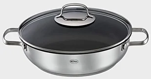 Rösle RÖSLE 13163 Elegance patelnia do serwowania 28 cm ze stali nierdzewnej, 28 x 28 x 20 cm 13163 - Patelnie Rösle RÖSLE 13163 Elegance patelnia do serwowania 28 cm ze stali nierdzewnej, 28 x 28 x 20 cm 13163 - Patelnie - miniaturka - grafika 1