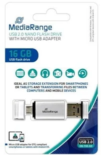 MediaRange 16GB USB Mobile 2 in 1 OTG pami$331$332 USB MR931 - Huby USB - miniaturka - grafika 2