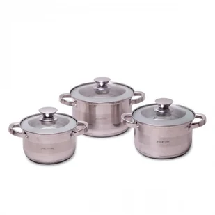 Kamille Zestaw komplet garnków ze stali nierdzewnej 6el. 4915 - Zestawy garnków i patelni - miniaturka - grafika 3