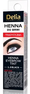 Delia Cosmetics Henna farbka do brwi odcień 1.0 Black 2 g + 2 ml - Akcesoria i kosmetyki do stylizacji brwi - miniaturka - grafika 3