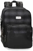 Plecaki - Pepe Jeans Pepe Jeans Scotch plecak na laptopa czarny 27 x 36 x 12 cm poliester i PU 13,3" 11,66L - miniaturka - grafika 1