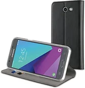 Etui i futerały do telefonów - Muvit mufls0104 etui ochronne z funkcją stojaka i przegródkami na karty do Samsung Galaxy J5 2017, czarne MUFLS0104 - miniaturka - grafika 1