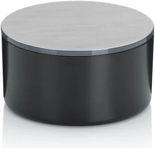 Kela pojemnik kosmetyczny z lusterkiem śred 13,5 x 7 cm czarny KE-20662 - Pojemniki łazienkowe - miniaturka - grafika 2