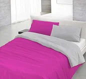 Pościel dla dzieci - Italian Bed Linen 8058575000019 zestaw pościeli z zamkiem na kołdrę i poszewki na poduszkę, jednokolorowy, dwustronna, 100% bawełna 8058575000224 - miniaturka - grafika 1