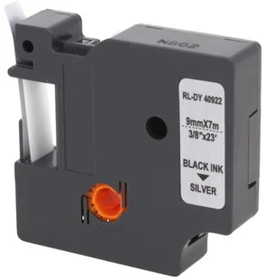 Dymo Zamiennik taśmy D1 40922 9mm srebrna/czarny - Etykiety do drukarek - miniaturka - grafika 4