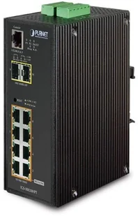 Planet IP30 Industrial L2+/L4 8-Port 1000T 802.3at PoE + 2-Port 1G/2.5G SFP IGS-10020HPT - Konwertery sieciowe i transceivery - miniaturka - grafika 3