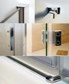 Kabiny prysznicowe - Omnires Manhattan 90x100 ADC90X-A+ADR10X - miniaturka - grafika 1