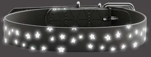 Ecolife HUNTER OBROŻA DLA PSA CONVENIENCE REFLECT STARS CZARNA dł 65 szer 2,5cm - Obroże dla psów - miniaturka - grafika 2