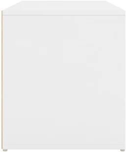 VidaXL Lumarko Ławka do przedpokoju, 80x40x45 cm, biała, płyta wiórowa 808666 VidaXL - Ławki do przedpokoju - miniaturka - grafika 7