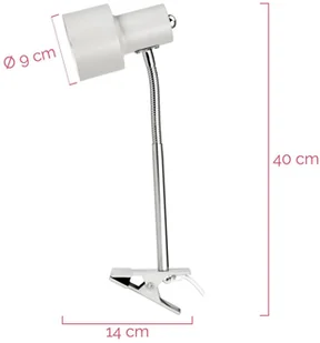 PAULEEN Pauleen Clip of Shine lampa z klipsem jasnoszara - Lampy pozostałe - miniaturka - grafika 2