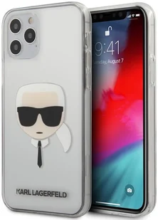 KARL LAGERFELD Karl Lagerfeld Head - Etui na iPhone 12 / iPhone 12 Pro (przezroczysty) KLHCP12MKTR - Etui i futerały do telefonów - miniaturka - grafika 2