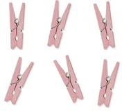 PartyDeco Klamerki drewniane, różowy, 20 sztuk - Gadżety dla niej i dla niego - miniaturka - grafika 2
