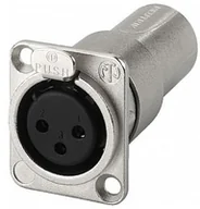 Podzespoły elektroniczne - Neutrik NA-3FDM Złącze montażowe przelotowe XLR, 3-pinowe, NA-3FDM - miniaturka - grafika 1