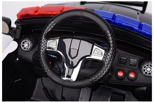 Import LEANToys Auto na Akumulator Samochód Policyjny Czarny LT3771-0 - Pojazdy elektryczne dla dzieci - miniaturka - grafika 10