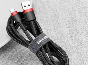 Baseus Kabel Kevlar USB-C 3A 1M red black CATKLF-B91 - Kable USB - miniaturka - grafika 5