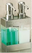Mydelniczki i dozowniki mydła - PODWÓJNY DOZOWNIK DO MYDŁA I BALSAMU - miniaturka - grafika 1