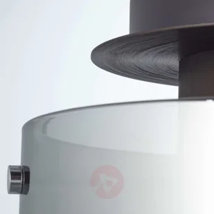 Brilliant Lampa sufitowa Beth klosz dymione szkło, 1-pkt. - Lampy sufitowe - miniaturka - grafika 3