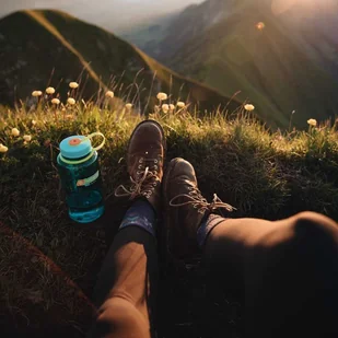 Nalgene Butelka na wodę z PET Wide Mouth Sustain Nalgene 1 l - cerulean 2020-0432 - Shakery i bidony sportowe - miniaturka - grafika 7