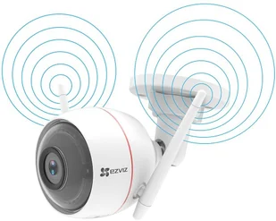 EZVIZ HIKVISION EUROPE BV EZVIZ Husky Air Kamera zew WiFi 25kl/s w 1080P IR 30m sygnalizator opt-aku CS-CV310-A0-1B2WFR 2.8mm) (LBT-188-PI SOSNA) - Kamery IP - miniaturka - grafika 5