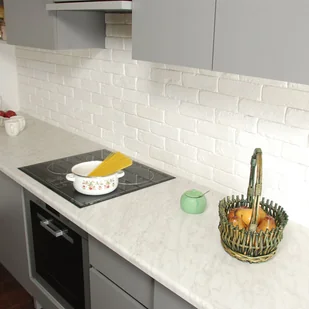 Biuro Styl Blat laminowany 60 x 2 8 x 305 cm marmur carrara 901l - Blaty meblowe i parapety okienne - miniaturka - grafika 2