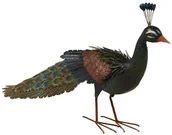 Oczka wodne - NORTENE Dekoracja ogrodowa paw 94 x 28 x 52 cm metalowa Nortene - miniaturka - grafika 1