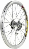 Koła rowerowe - Koło tylne 20" obręcz stożkowa, piasta samohamowna, srebrna 100150 - miniaturka - grafika 1