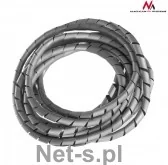 Maclean Osłona maskująca na kable MCTV-685S 8.7 10mm 3m srebna spirala MCTV-685S - Maskownice do kabli - miniaturka - grafika 3