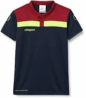 Koszulki sportowe męskie - uhlsport Uhlsport Męska koszulka polo Offense 23, granatowa/bordowa/fluo żółta, 5XL 100221313 - miniaturka - grafika 1