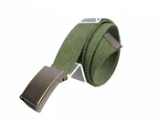 Paski - Pas-Max (PL) Pasek Parciany (PL) Bawełniany PARCIAK 40 mm Z Klamrą Zatrzaskową OLIWKOWY-WOJSKOWA ZIELEŃ Szeroki - miniaturka - grafika 1