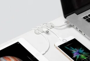 BlueLounge CableDrop multi uchwyt na 4 kable 2 szt biały ARBLLAPLCABDRM2 - Maskownice do kabli - miniaturka - grafika 12