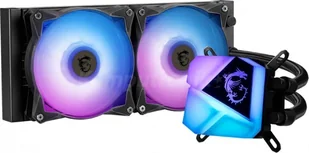 MSI MAG CORELIQUID C280 (chłodzenie wodne, 280 mm, 2 wentylatory, Intel 115x/1200, AMD AM4/AM3+/TR4, czarny, RGB) 306-7ZW2R21-813 - Chłodzenie wodne - miniaturka - grafika 2
