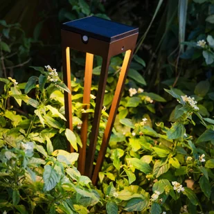 Les Jardins Pochodnia solarna LED Tinka, 52 cm, corten - Lampy ogrodowe - miniaturka - grafika 3