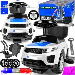 Jeździk Chodzik Pchacz Policja 6w1 Limited Edition - Chodziki - miniaturka - grafika 8