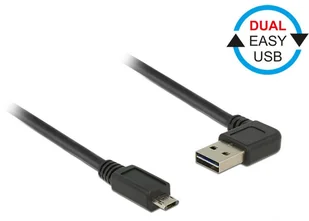 Delock 2 m, USB2.0-A/USB2.0 Micro-B 2 m USB A Micro-USB B Czarny kabel USB,,,,, 85166 85166 - Kable USB - miniaturka - grafika 2
